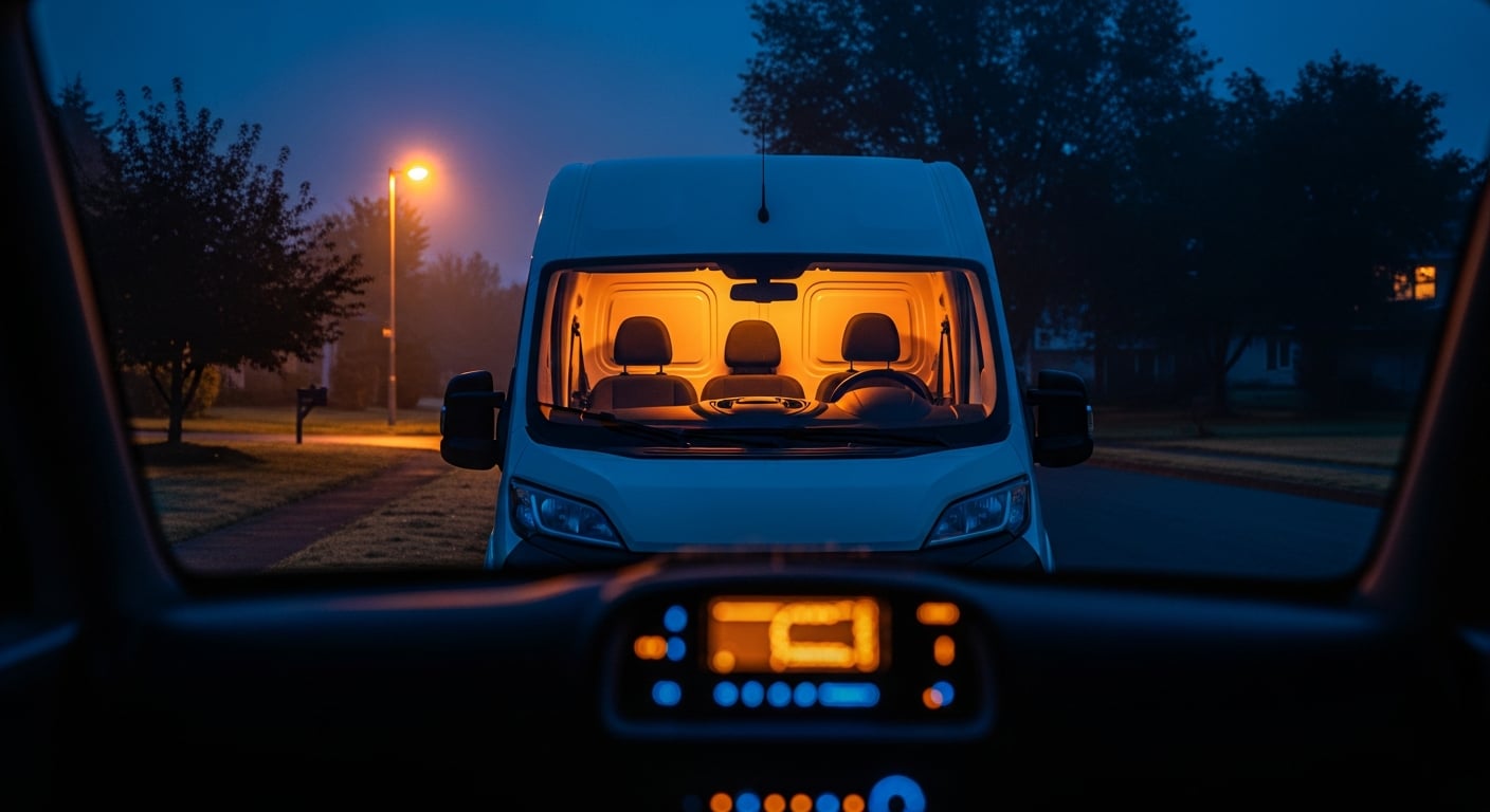 Plano emergency locksmith responding to a vehicle lockout at night