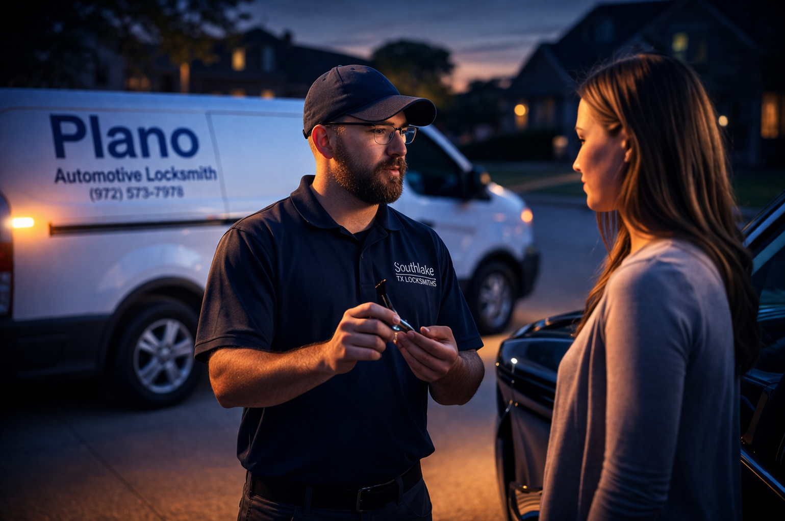 Plano automotive locksmith providing mobile car key service in Texas